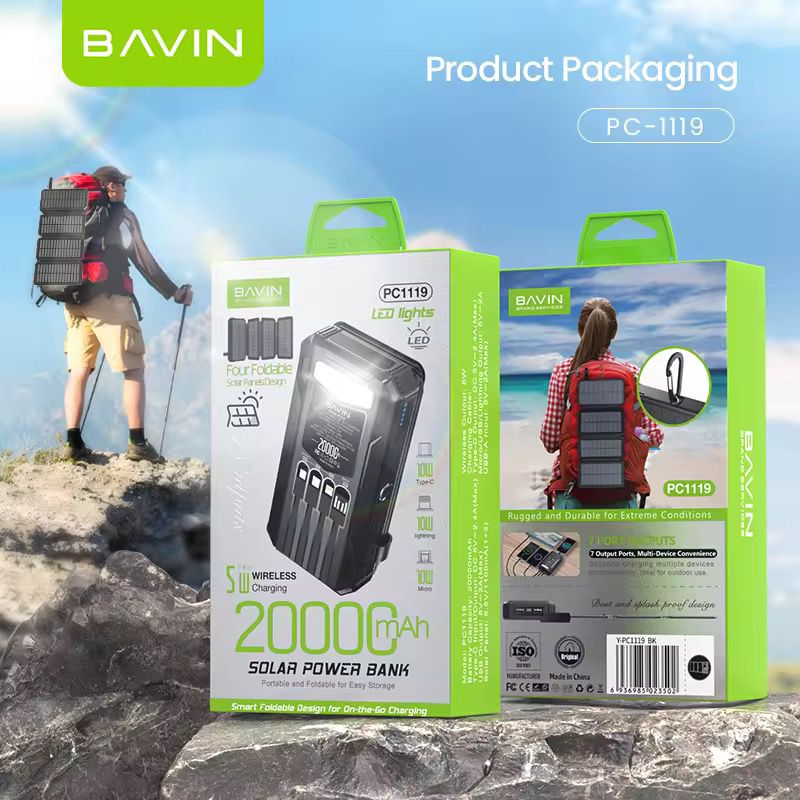 Bavin power bank solaire